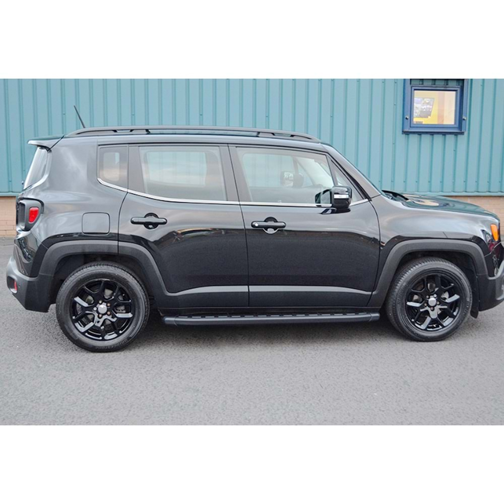 Jeep Renegade 2014+ - Basamak Proside Mat Siyah Alın, 170 cm Set