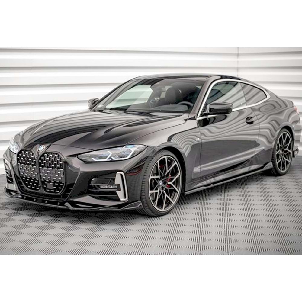 BMW G22 2020+ - Tampon Lip/Ön A Plus M440i M Pack V1 Stil, Piano Black Parlak Ürün Yüzeyi Vkm.