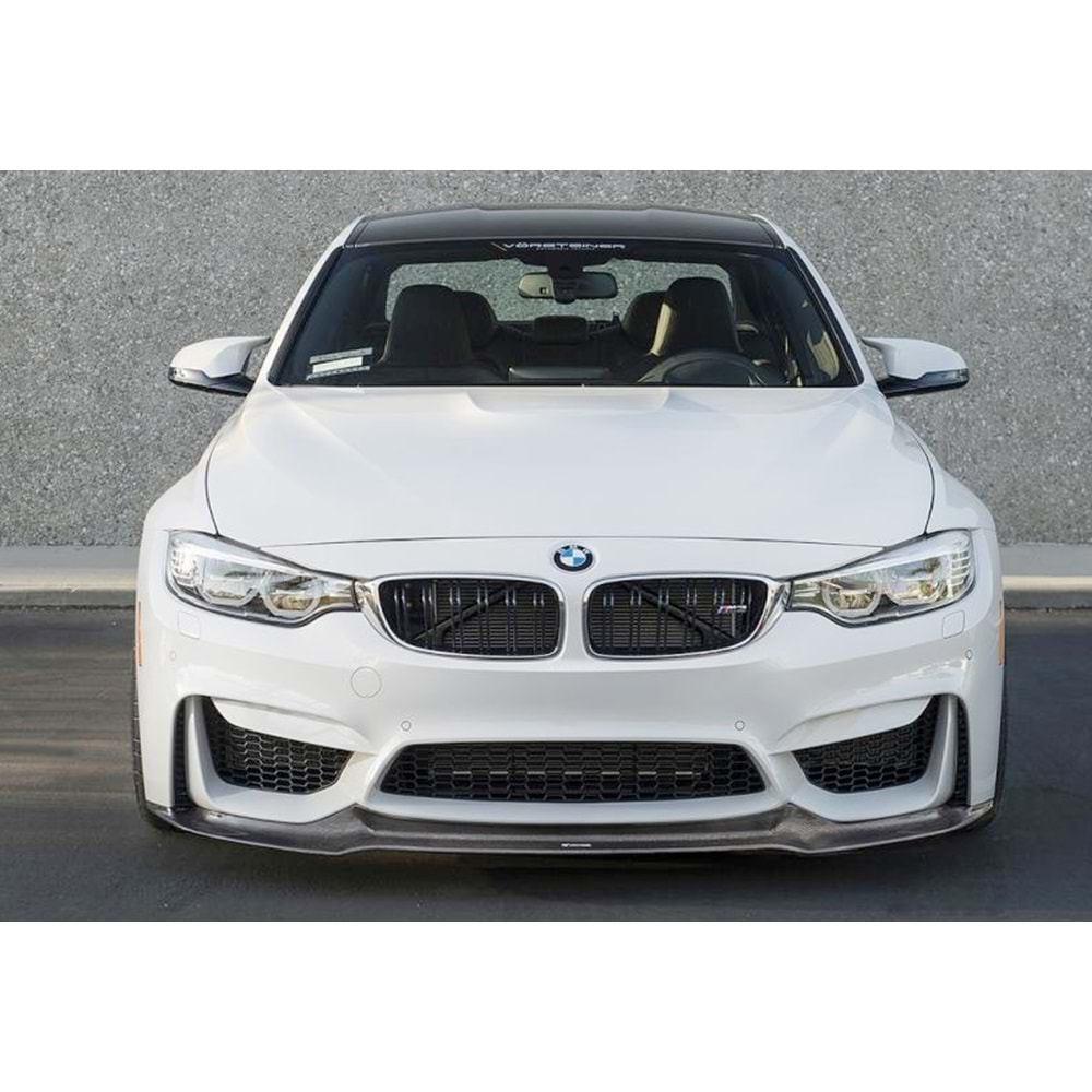BMW F30 2012+ - Tampon Lipi/Ön, A Plus Vorstainer V1 Stil, TW. Tampon için, Piano Black Ürün Yüzeyi, Vakum