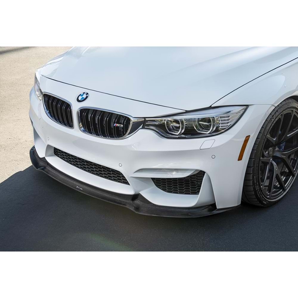 BMW F30 2012+ - Tampon Lipi/Ön, A Plus Vorstainer V1 Stil, TW. Tampon için, Piano Black Ürün Yüzeyi, Vakum