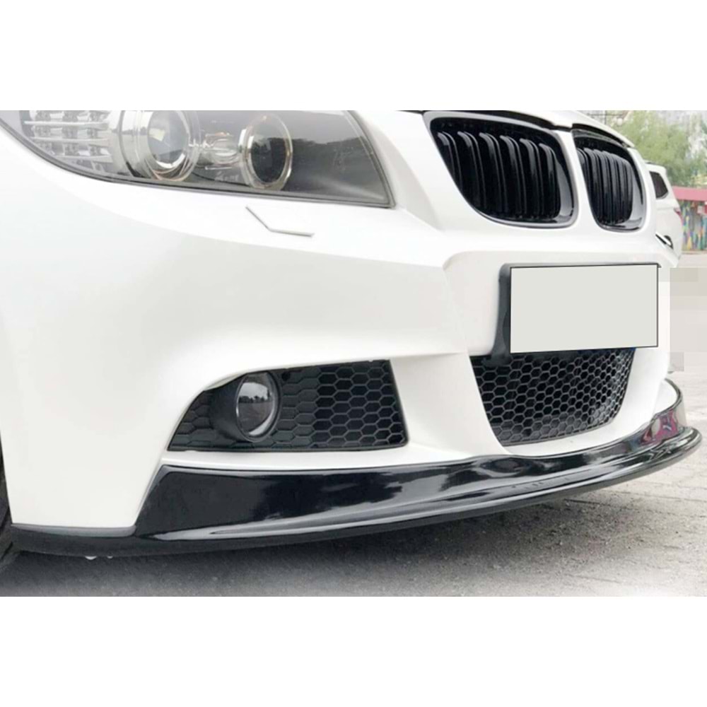 BMW E90 LCI 2008+ - Tampon Lipi/Ön, A Plus Arkym Stil, Piano Black Parlak Ürün Yüzeyi, Vakum