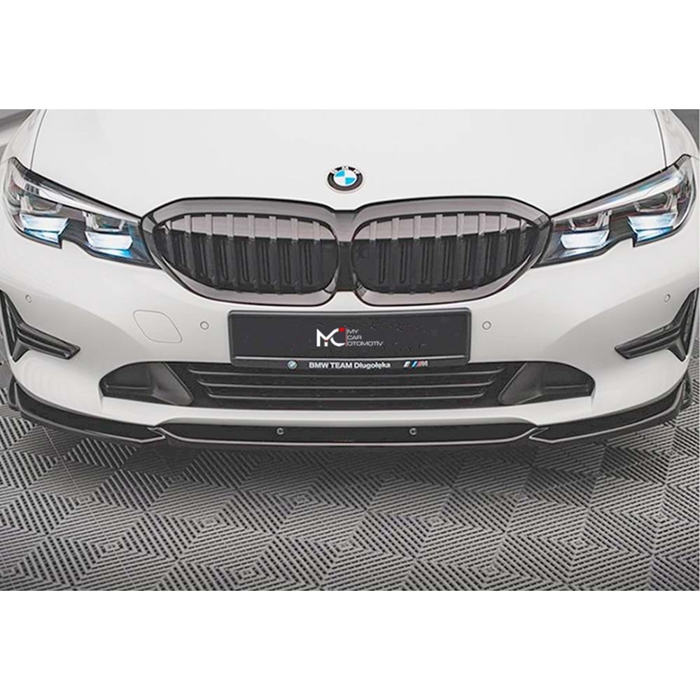 BMW G20 2019+ - Tampon Lipi/Ön, A Plus Standard Bumper V2 Stil, Piano Black Parlak Ürün Yüzeyi, Vakum