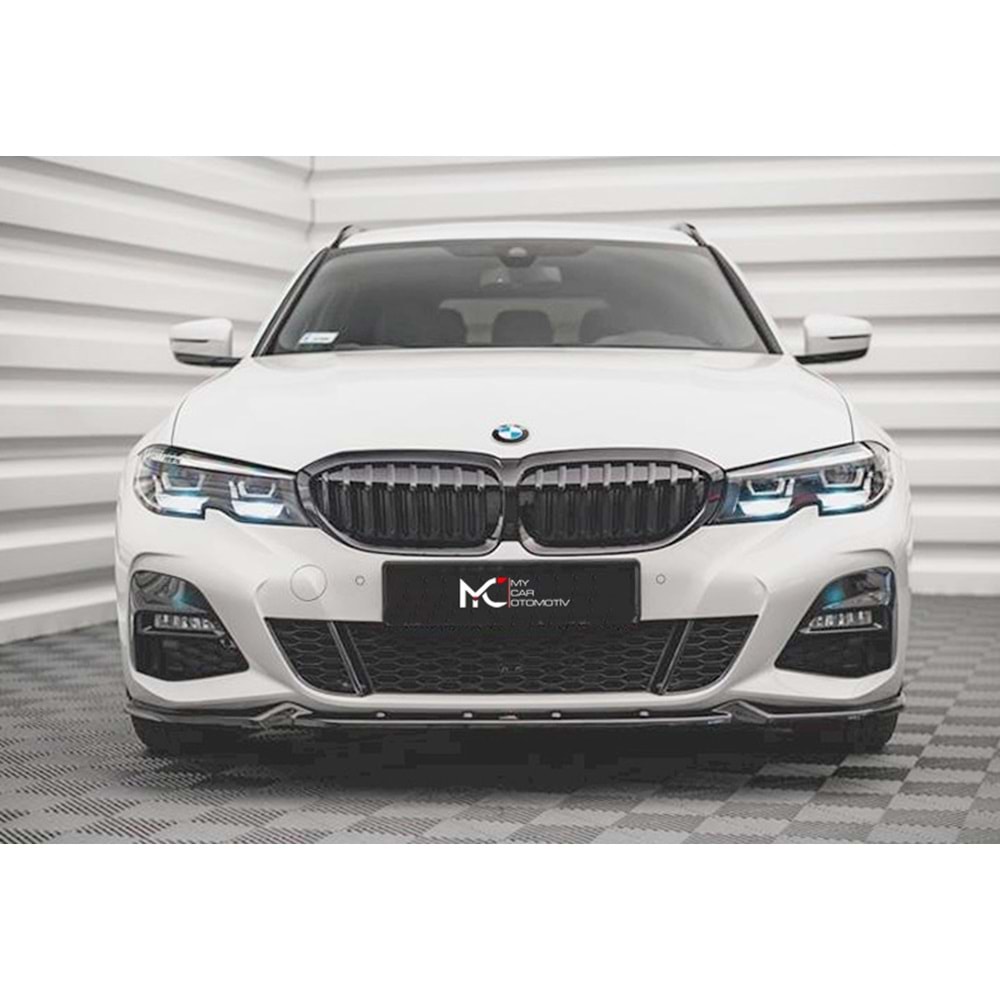 BMW G20 2019+ - Tampon Lipi/Ön, A Plus M Pack V4 Stil, Piano Black Parlak Ürün Yüzeyi, Vakum