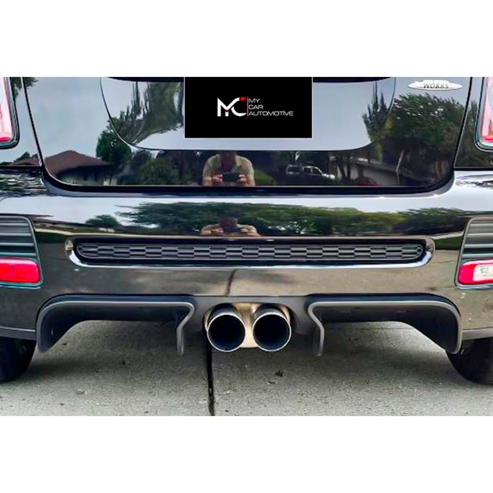 Mini Cooper R56 2006+ - Difüzör/Arka, A Plus S/JCW GP2 Stil, Piano Black Ürün Yüzeyi, Vakum