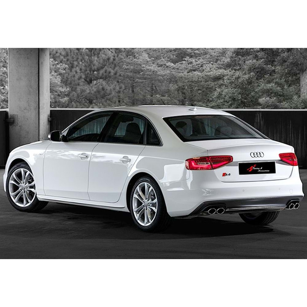 Audi A4 2008+ - Marşpiyel S Line Stil, Astar Boyalı FRP, Set