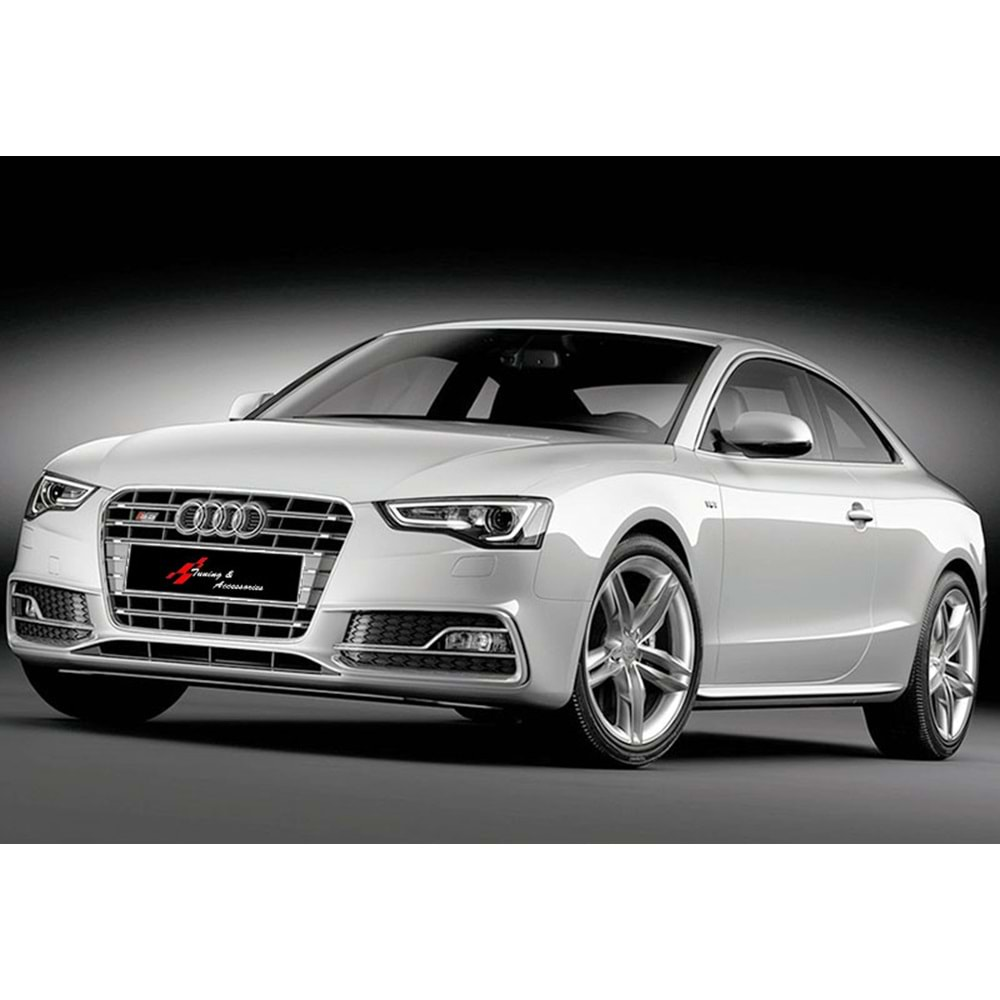 Audi A5 2007+ - Marşpiyel S Line Stil, Astar Boyalı FRP, Set