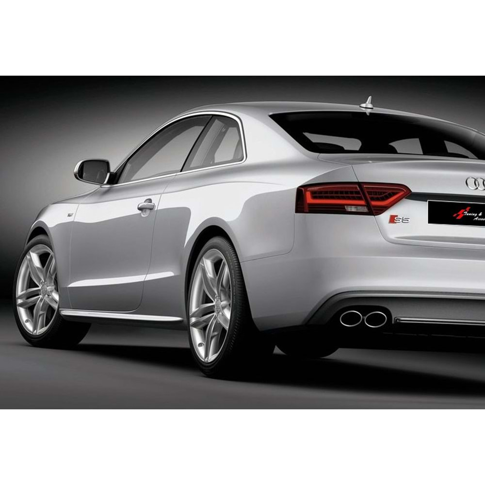 Audi A5 2007+ - Marşpiyel S Line Stil, Astar Boyalı FRP, Set