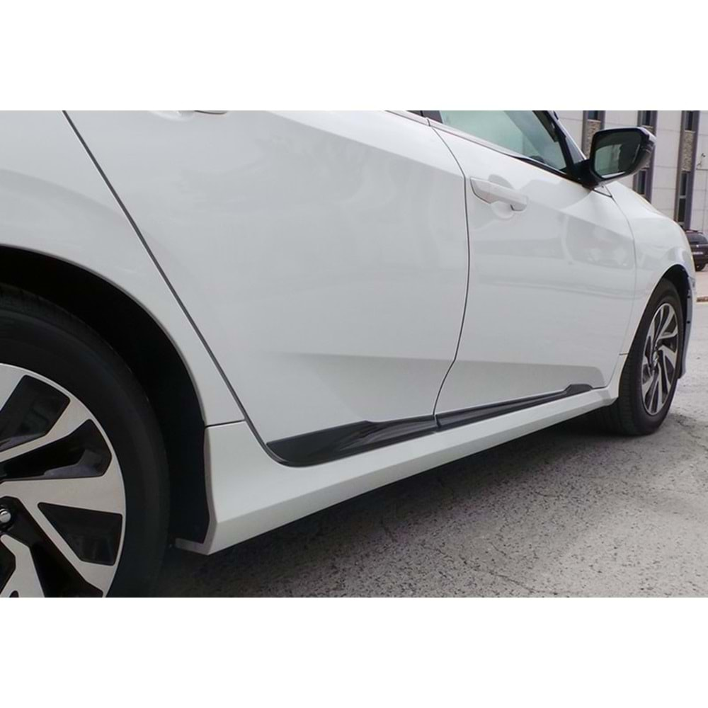 Honda Civic FC5 2016+ - Kapı Çıtası Oem Stil, Piano Black ABS Set