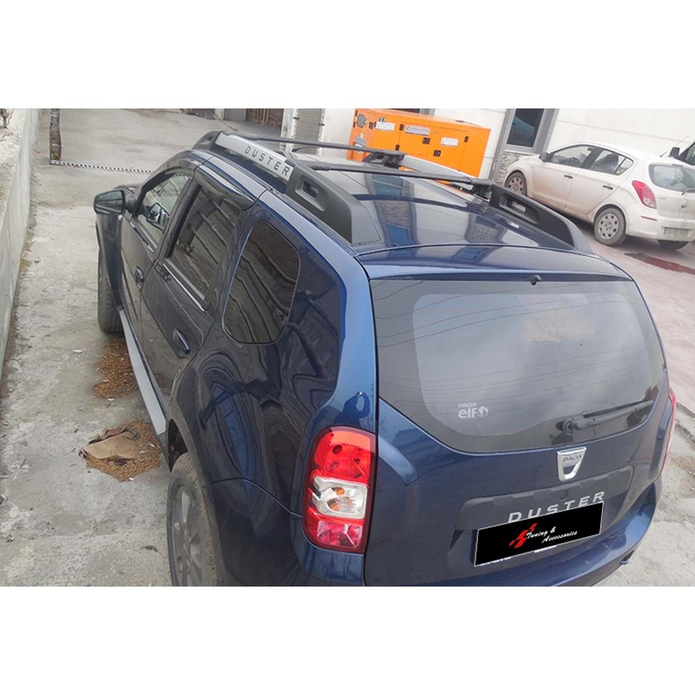 Dacia Dstr. 1 2009+ - Ara Atkı Oem Stil Mat Siyah, ABS Alüminyum, Set