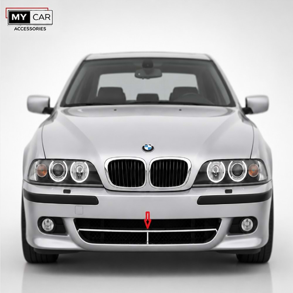 BMW E39 1995+ - Tampon Çıtası/Izgara Alt, M Technic V1 Stil, Mat Siyah Ürün Yüzeyi, PP
