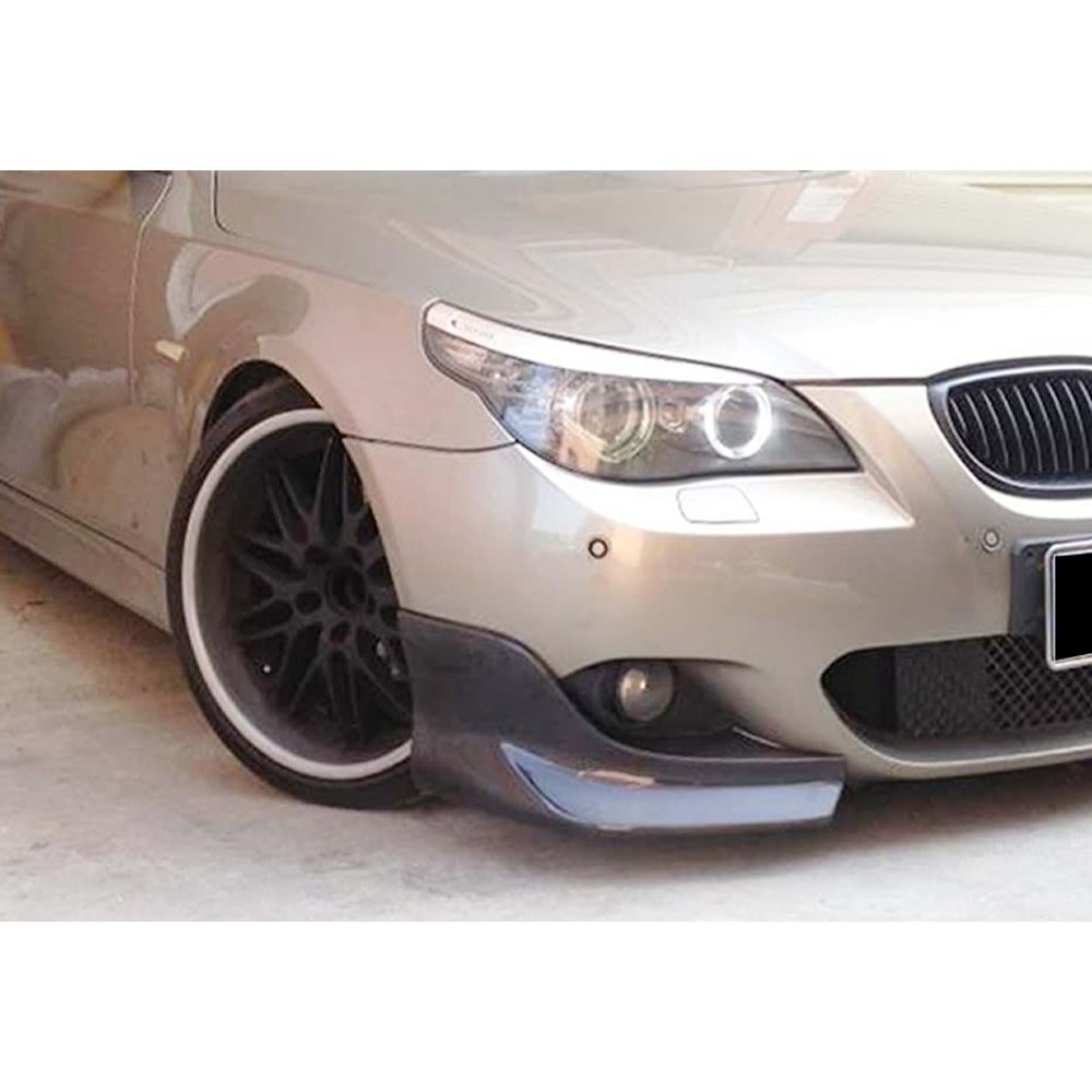 BMW E60 2003+ - Tampon Flap/Ön B Plus M Tech Sport V1 Stil, Piano Black Ürün Yüzeyi, Vakum, Set