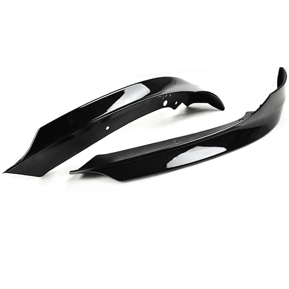 BMW E90 LCI 2008+ - Tampon Flap/Ön, Std. Line V1 Stil, Std. Tmpn. için, Piano Black Ürün Yüzeyi, Vakum, Set