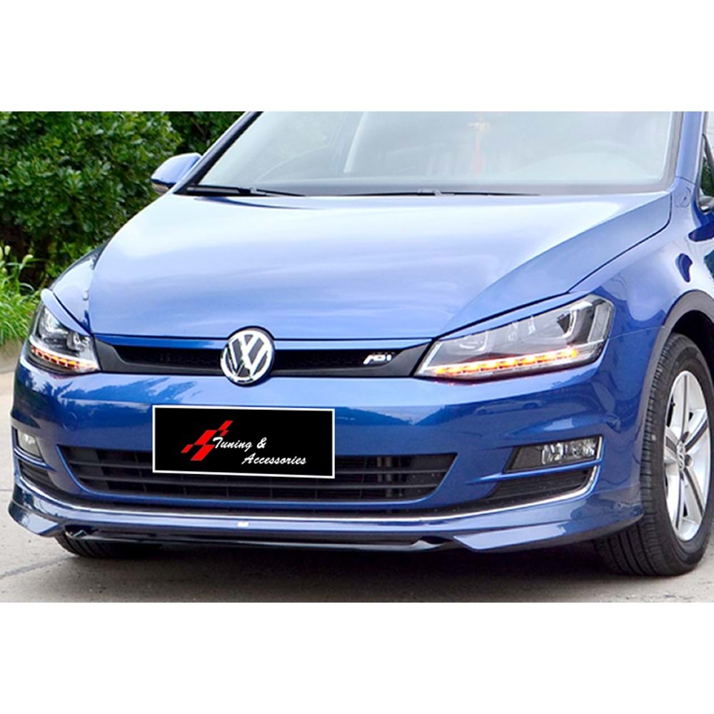 VW Golf Mk7 2012+ - Tampon Eki/Ön ABT V1 Stil, İşlem Yapılmamış Ham Ürün Yüzeyi, Vakum