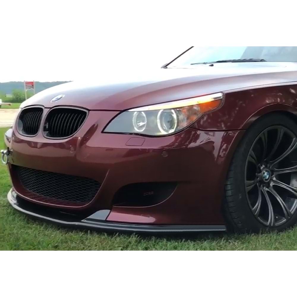 BMW E60 2003+ - Tampon Lipi/Ön, B Plus Hamann M5 Stil, Flapsız, Piano Black Ürün Yüzeyi, Vakum
