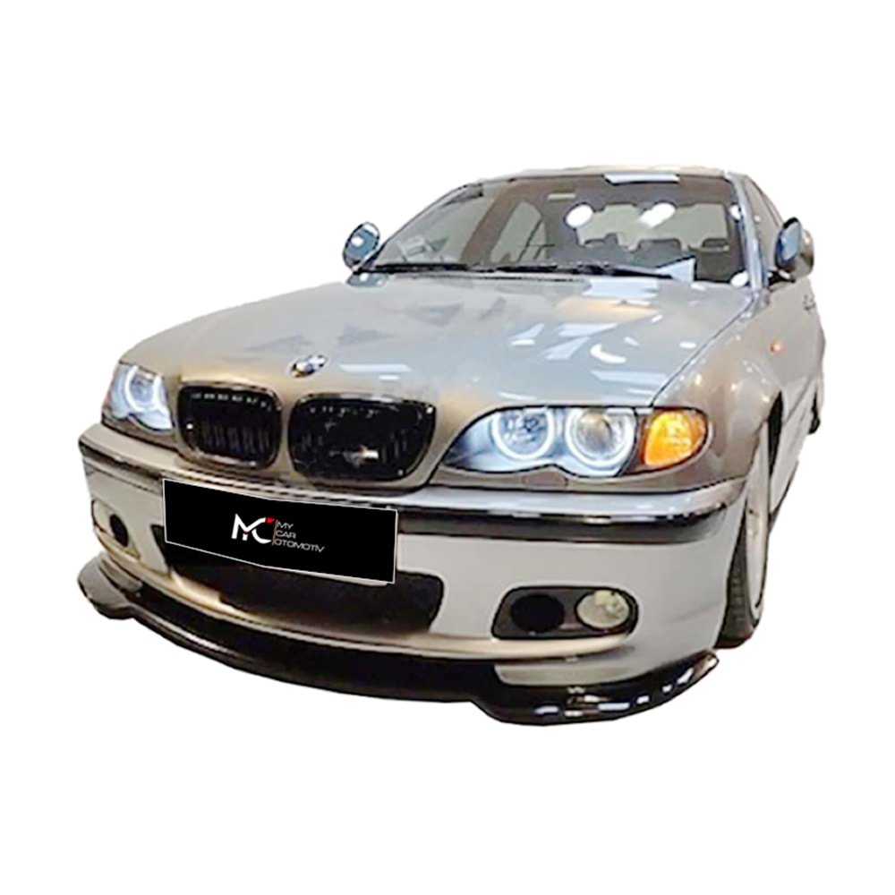 BMW E46 1997+ - Tampon Lipi/Ön M Technic V1 Stil, Piano Black Ürün Yüzeyi, Vakum