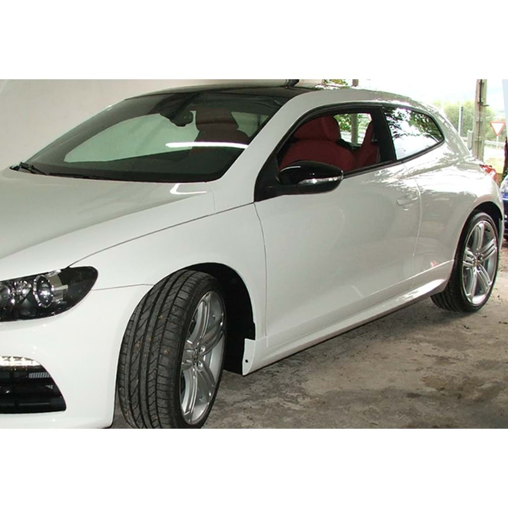 VW Scirocco Mk3 2008+ - Marşpiyel/Yan Üst B Plus R Stil, İşlem Yapılmamış Ham Ürün Yüzeyi, Vakum, Set