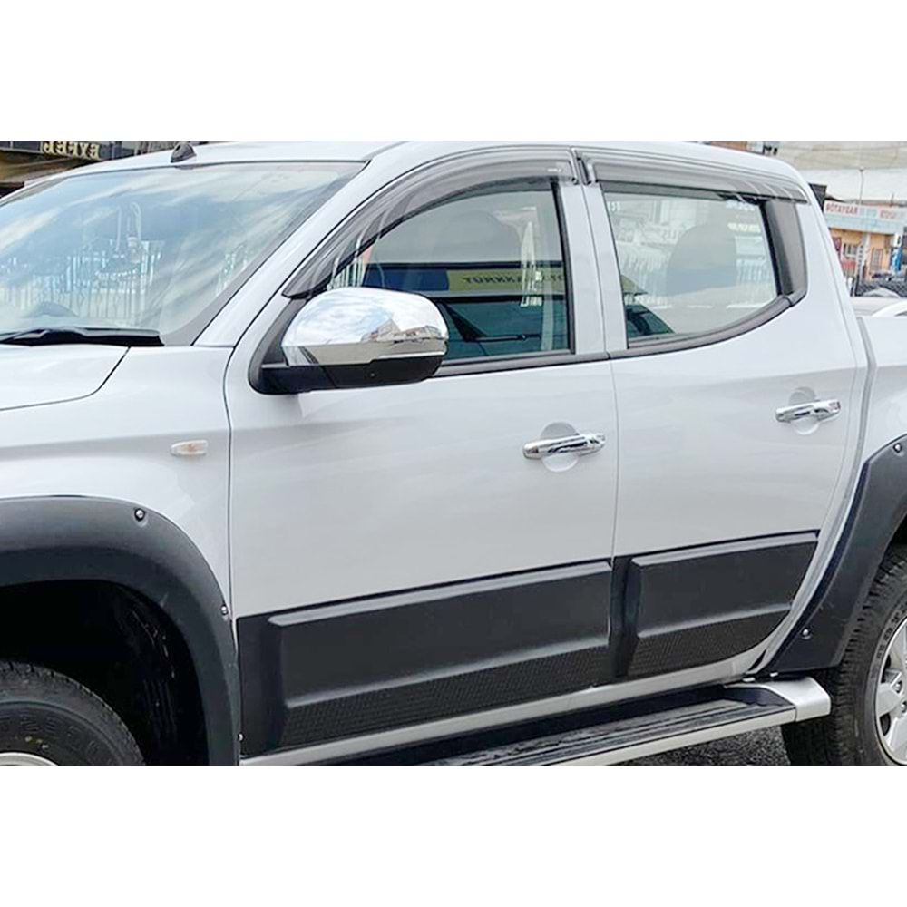 Mitsubishi L200 5 2015+ - Kapı Üzeri Kaplaması A Plus+ Sport Line Stil, Mat Siyah Ürün Yüzeyi Vkm. Set