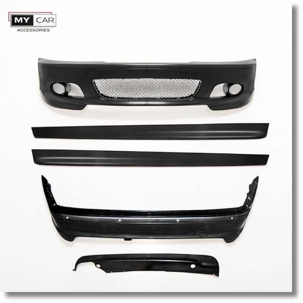 BMW E46 Coupe 1997+ - Body Kit/Set, M Technic V1 Stil, İşlem Yapılmamış Ham Ürün Yüzeyi, PU, Set