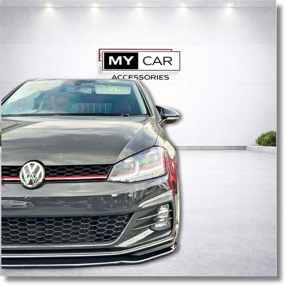 VW Golf Mk7 2012+ - Body Kit/Tampon Ön, GTI Stil, Pnjr., İşlem Yapılmamış Ham Ürün Yüzeyi, PP, Set