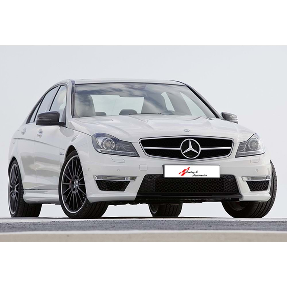 M. Benz W204 FL 2012+ - Body Kit C63 AMG Stil, İşlemsiz Ham Yüzey ABS Set