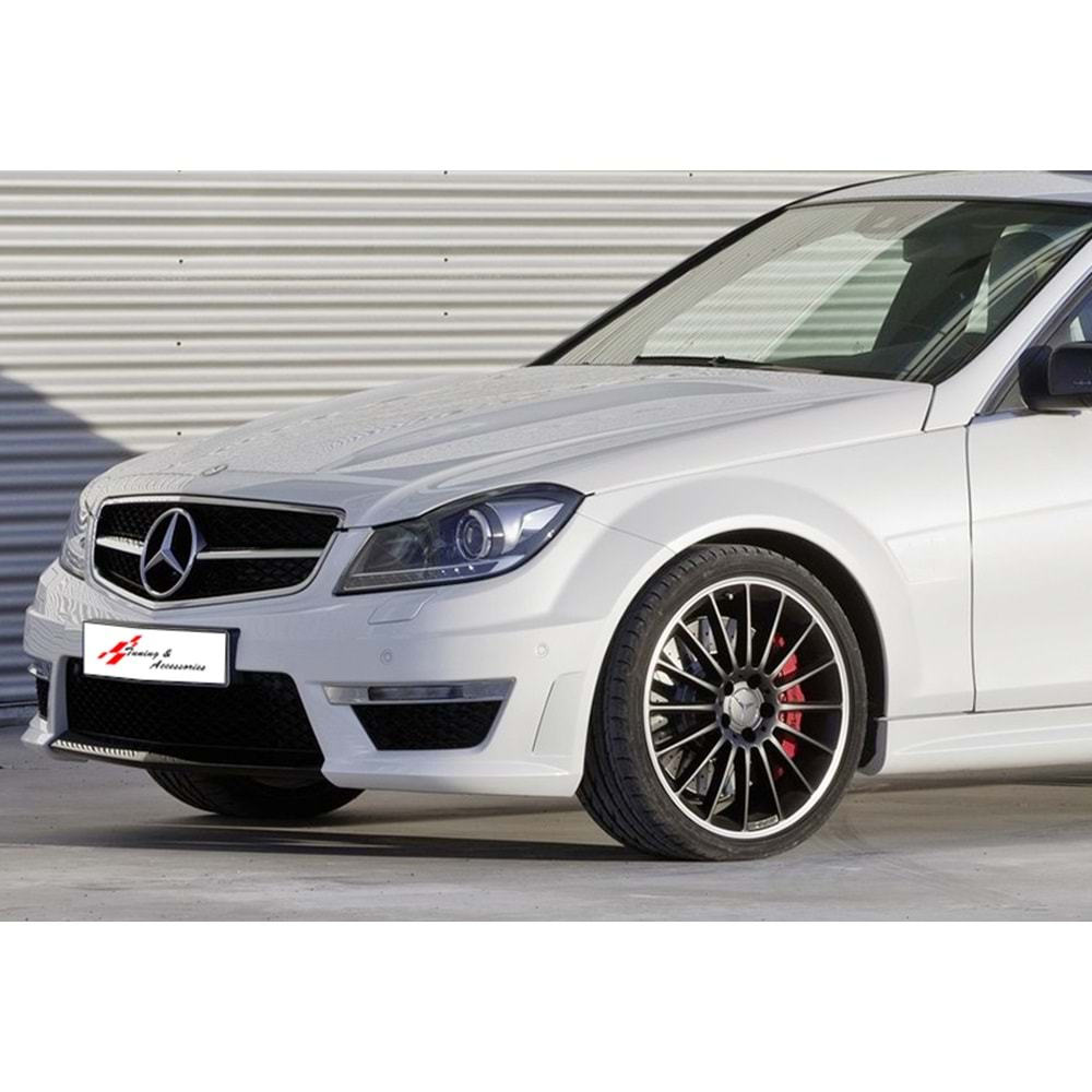 M. Benz W204 FL 2012+ - Body Kit C63 AMG Stil, İşlemsiz Ham Yüzey ABS Set