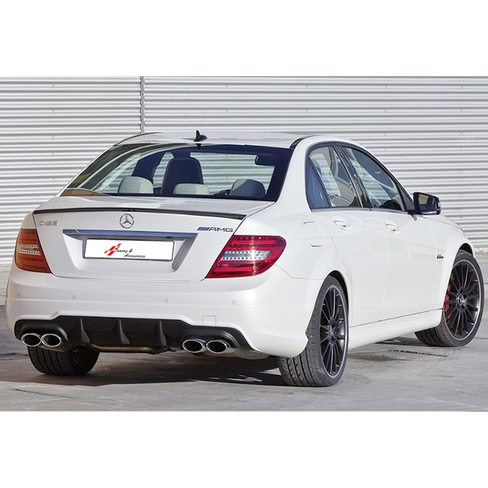 M. Benz W204 FL 2012+ - Body Kit C63 AMG Stil, İşlemsiz Ham Yüzey ABS Set