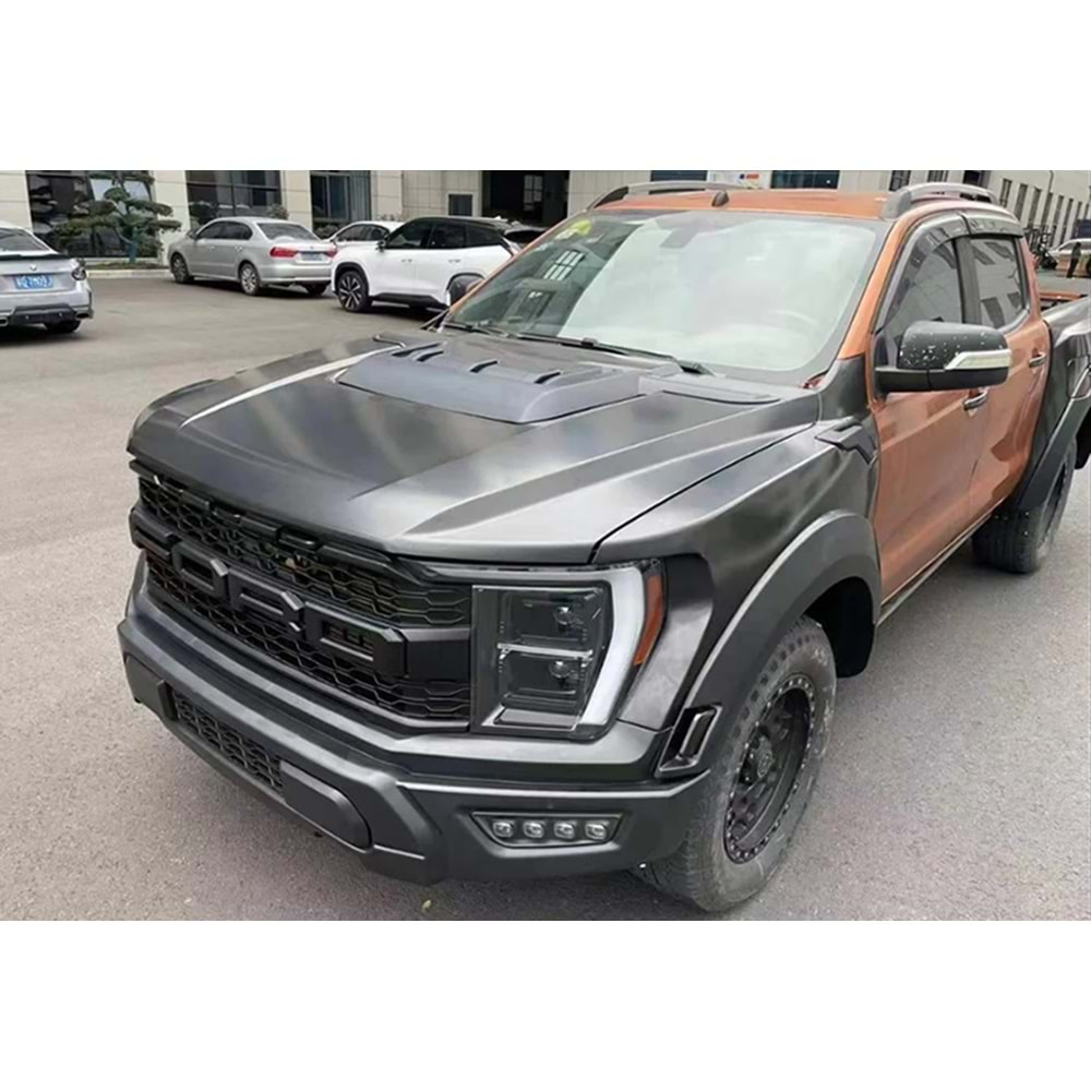 Ford Ranger T6 2011+ - Body Kit F150 Raptor Stil, İşlem Yapılmamış Ham Yüzey ABS Set