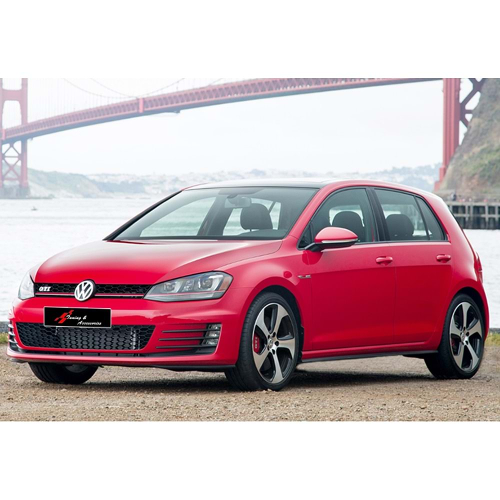 VW Golf Mk7 2012+ - Body Kit GTI Stil Chn., İşlem Yapılmamış Ham Ürün Yüzeyi, ABS, Set