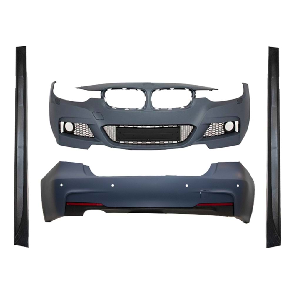 BMW F30 2012+ - Body Kit/Set, M Technic V1 Stil/PDC, İşlem Yapılmamış Ham Ürün Yüzeyi, ABS, Set