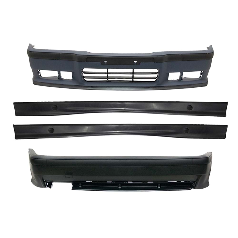 BMW E36 1990+ - Body Kit/Set, M3 Oem V1 Stil/Izgaralı, İşlem Yapılmamış Ham Ürün Yüzeyi, ABS, Set