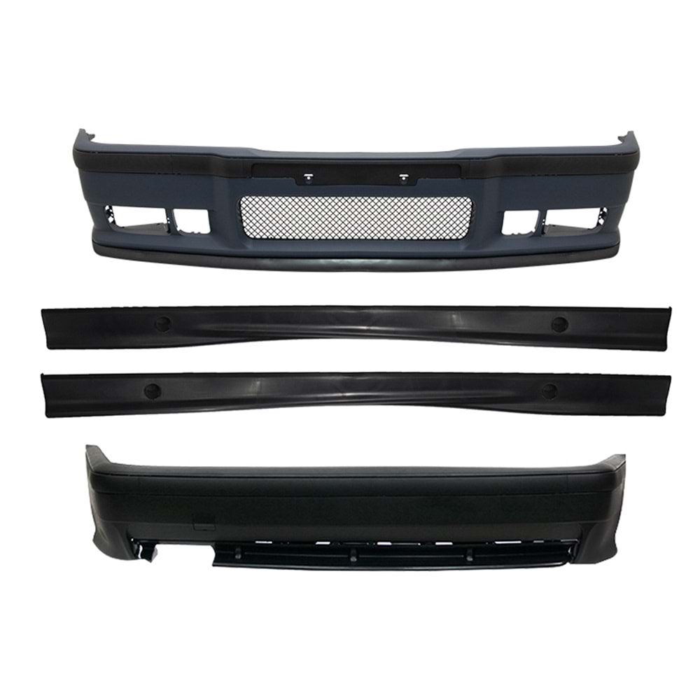 BMW E36 1990+ - Body Kit/Set, M3 Oem V1 Stil/Honey Comb, İşlem Yapılmamış Ham Ürün Yüzeyi, ABS, Set