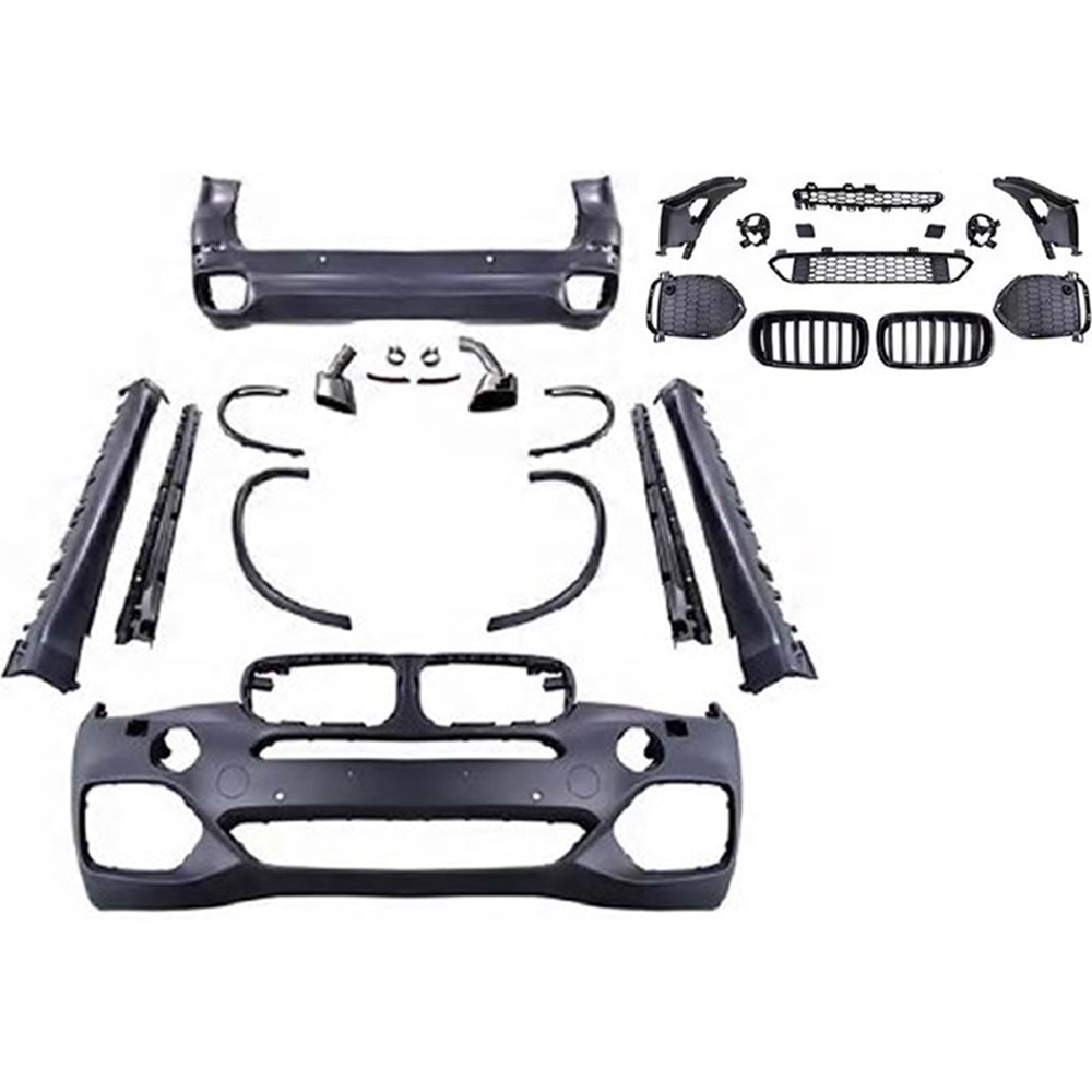 BMW F15 2013+ - Body Kit/Set, X5 M Sport V2 Stil/PDC, Pnjr./Egz. Ucu., İşlem Yapılmamış Ham Ürün Yüzeyi, ABS