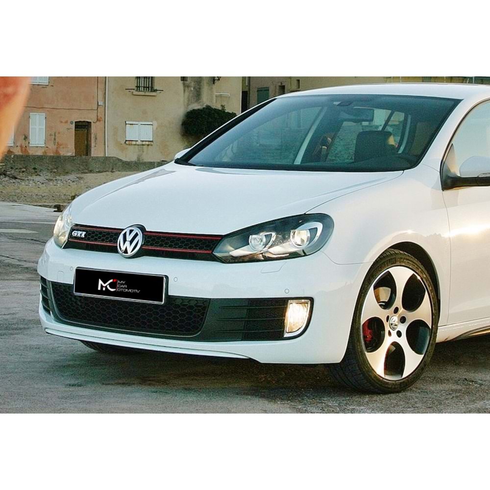 VW Golf Mk6 2008+ - Body Kit/Set, GTI V1 Stil, İşlem Yapılmamış Ham Ürün Yüzey, PP, Set