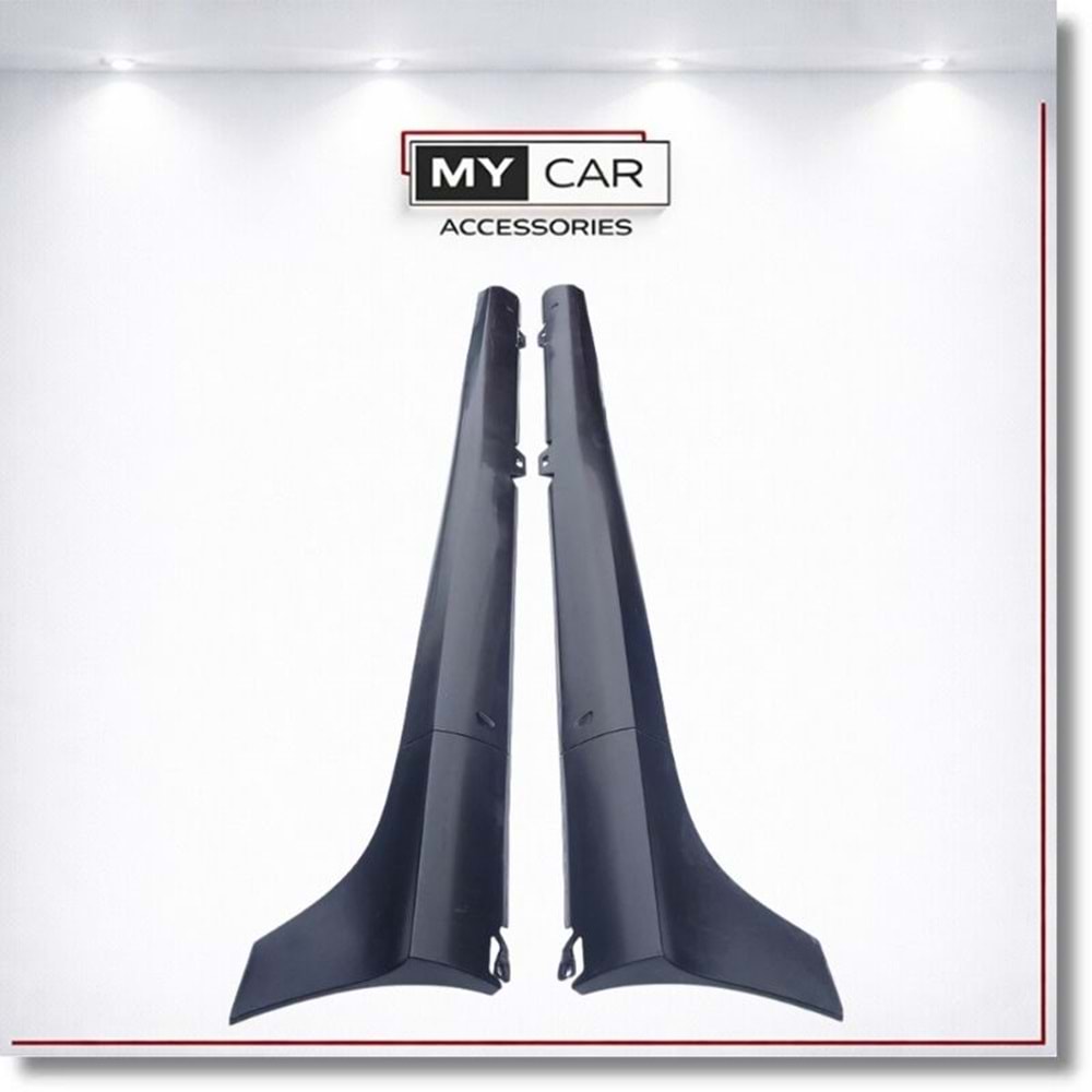 VW Golf Mk5 2003+ - Marşpiyel/Yan, Oem GTI V1 Stil, İşlem Yapılmamış Ham Ürün Yüzeyi, PP, Set