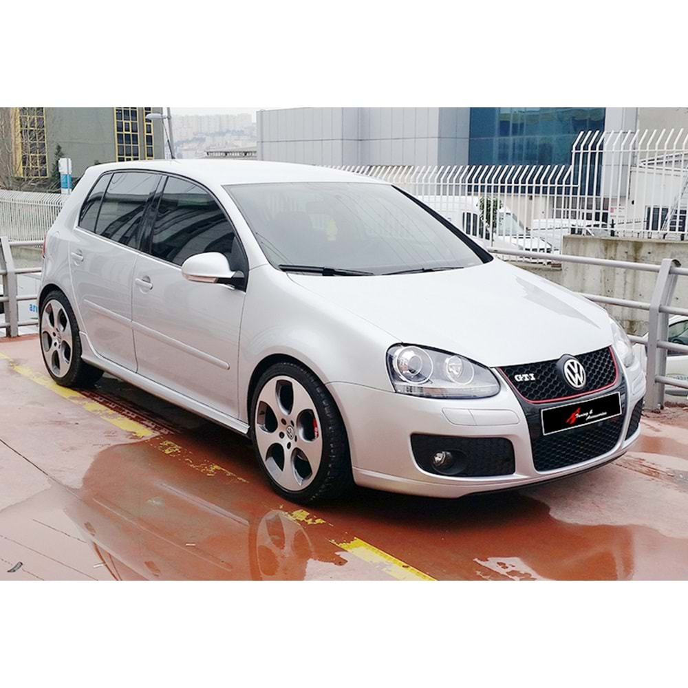 VW Golf Mk5 2003+ - Tampon Ön GTI Stil, İşlemsiz Ham Yüzey ABS Set