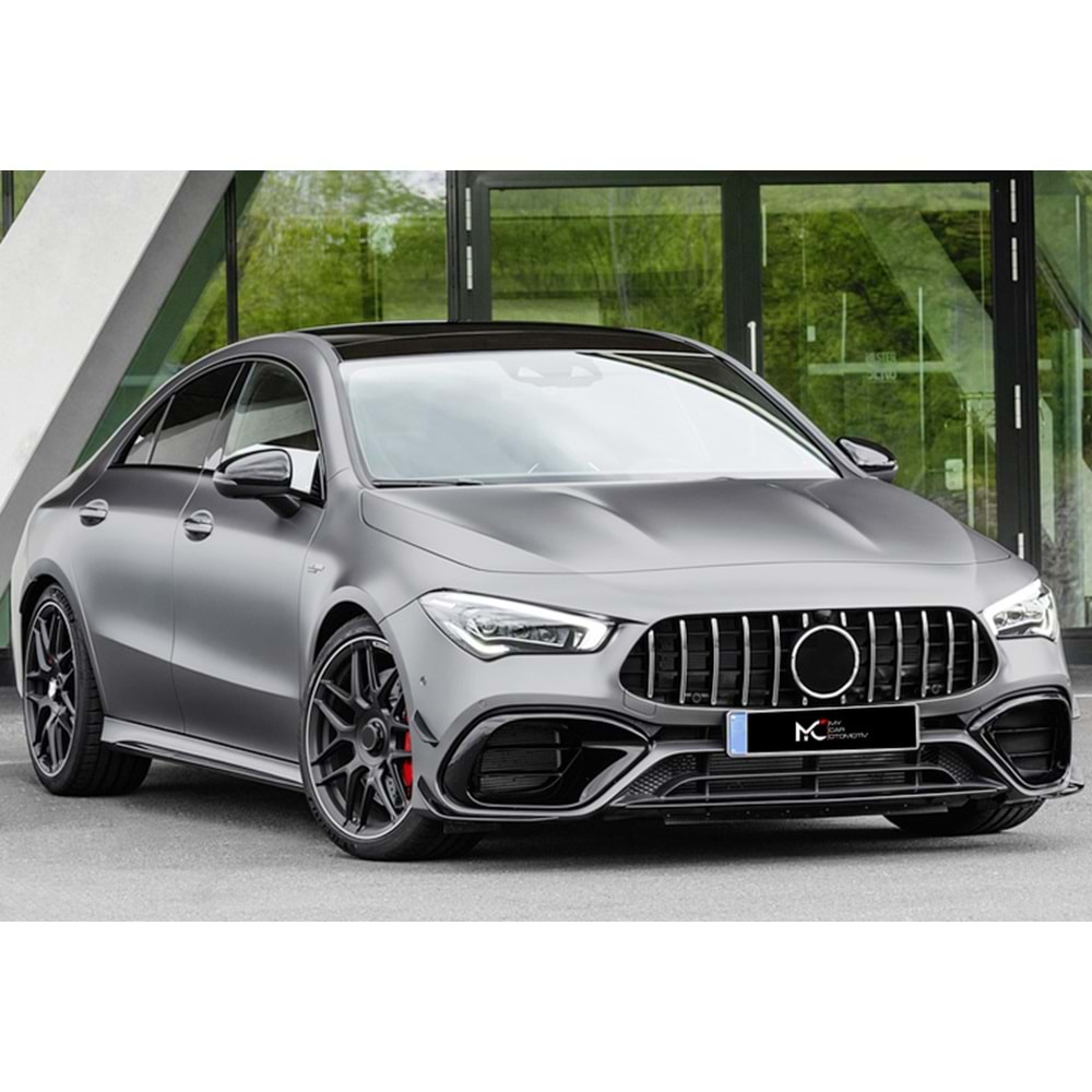 M. Benz C118 2019+ - Body Kit/Tampon Ön CLA45 Stil Chn., İşlem Yapılmamış Ham Ürün Yüzeyi, ABS, Set