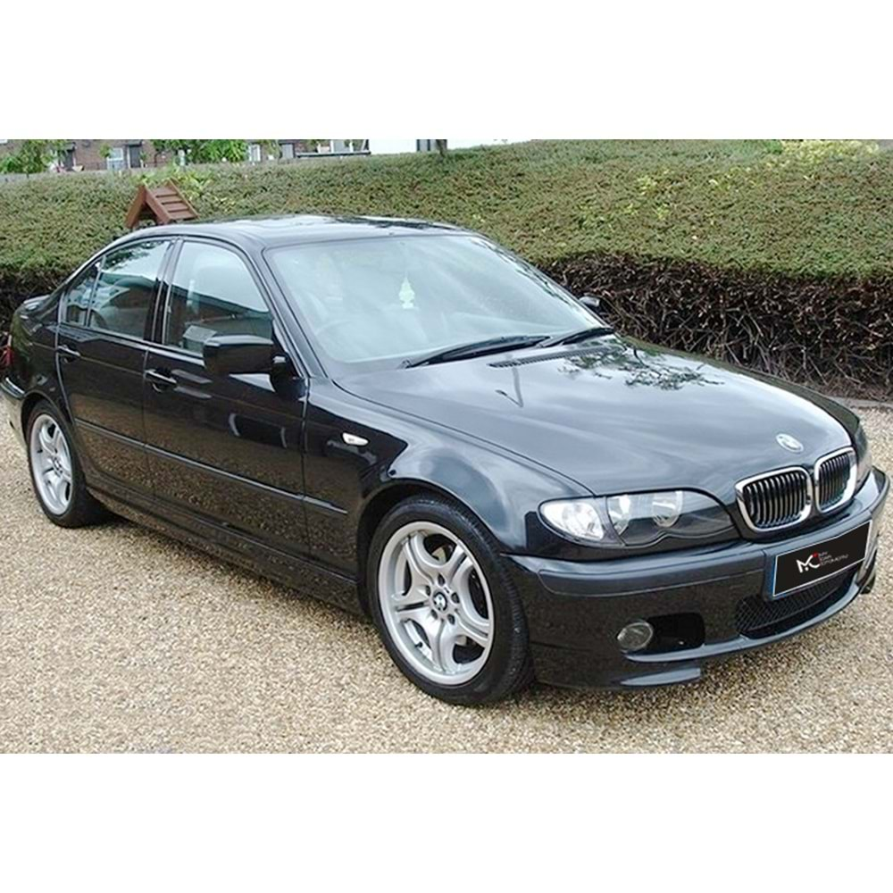 BMW E46 4D 1997+ - Tampon Ön M Technic Stil Chn., İşlem Yapılmamış Ham Ürün Yüzeyi, ABS, Set