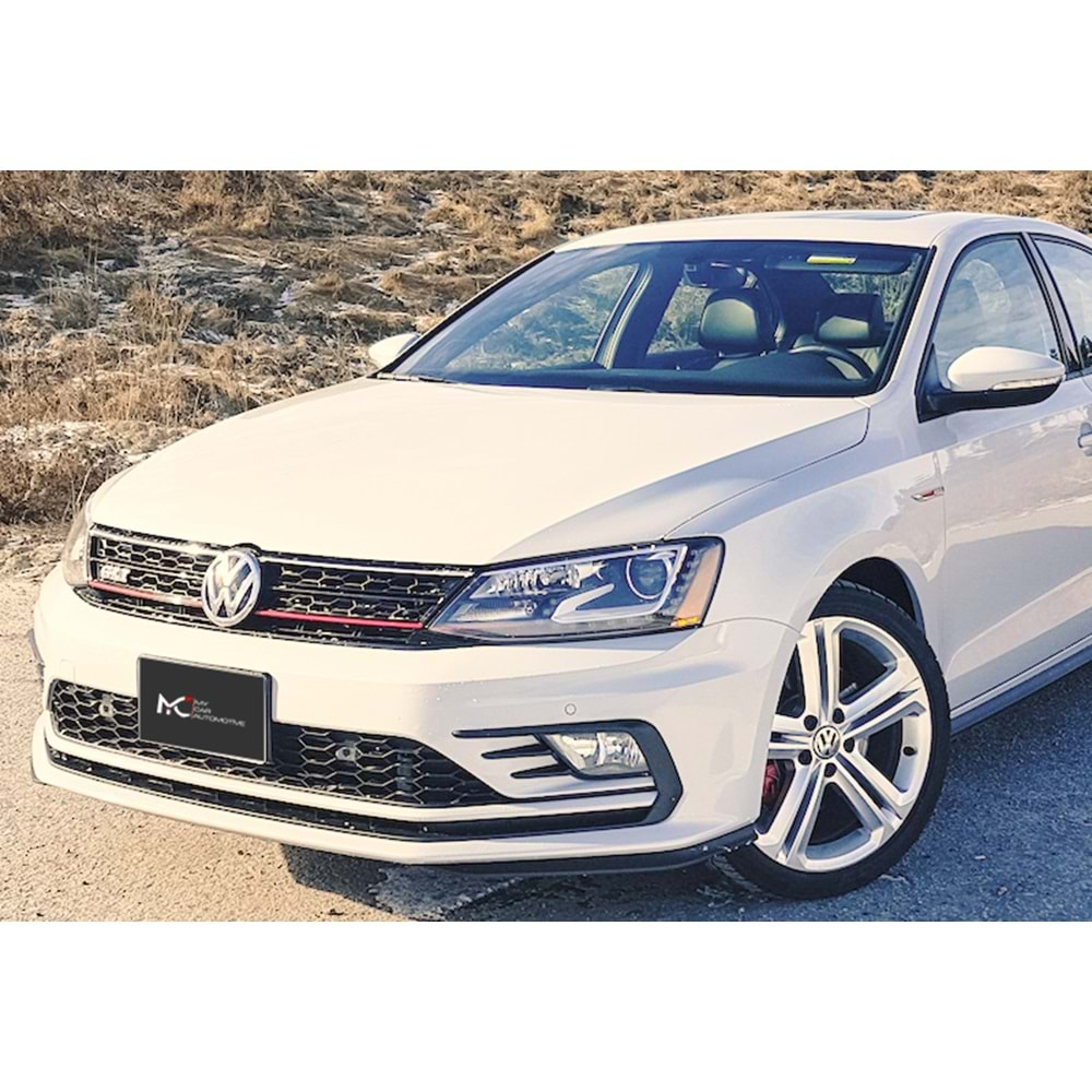 VW Jetta Mk6 FL 2014+ - Tampon Ön GLI Stil Chn., Pnjr. İşlem Yapılmamış Ham Yüzey Set ABS