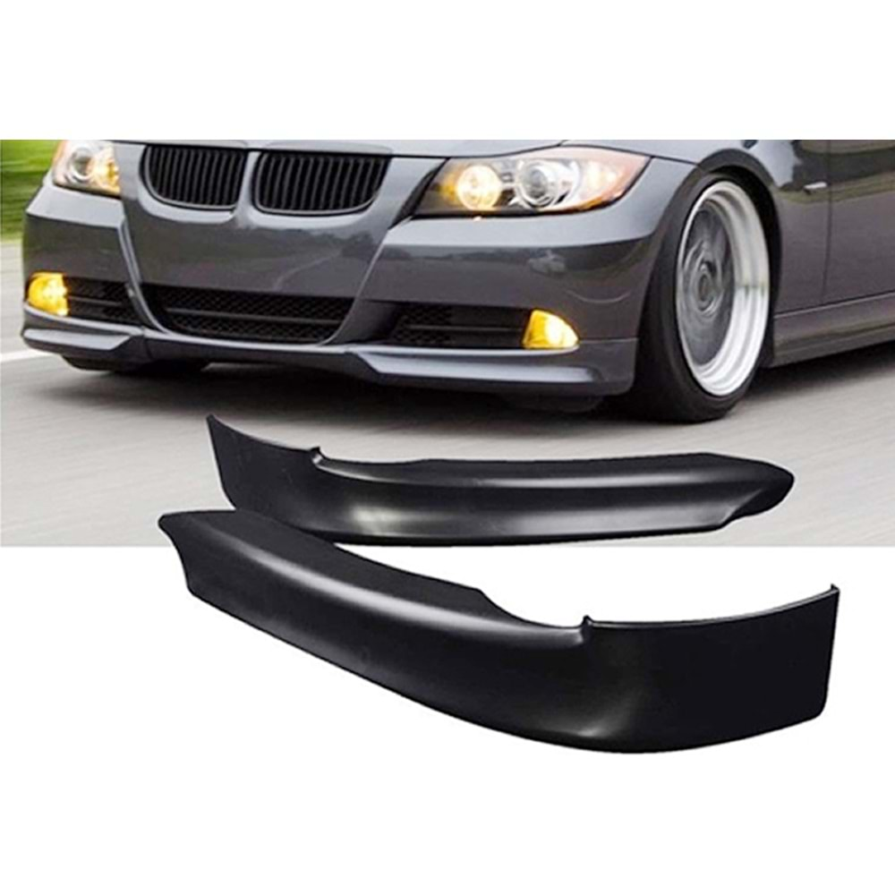 BMW E90 2004+ - Ön Flap Oem Stil Std. Tmpn., Piano Black Parlak Yüzey Vkm. Set