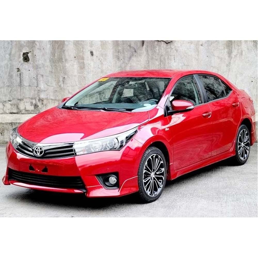 Toyota Corolla 11 2013+ - Ön Flap Twin Stil, İşlemsiz Ham Yüzey Vakum Set