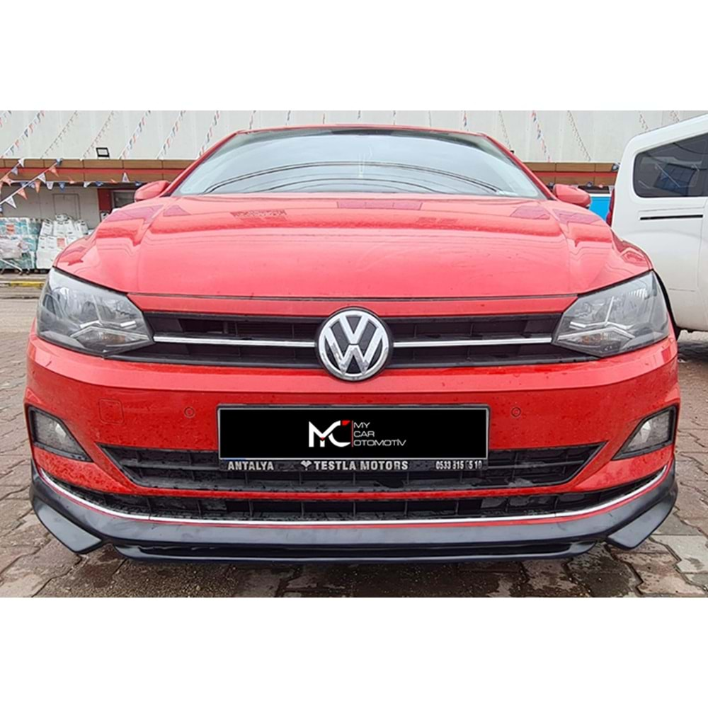 VW Polo Mk6 2018+ - Ön Ek ABT Stil, İşlemsiz Ham Yüzey Vakum