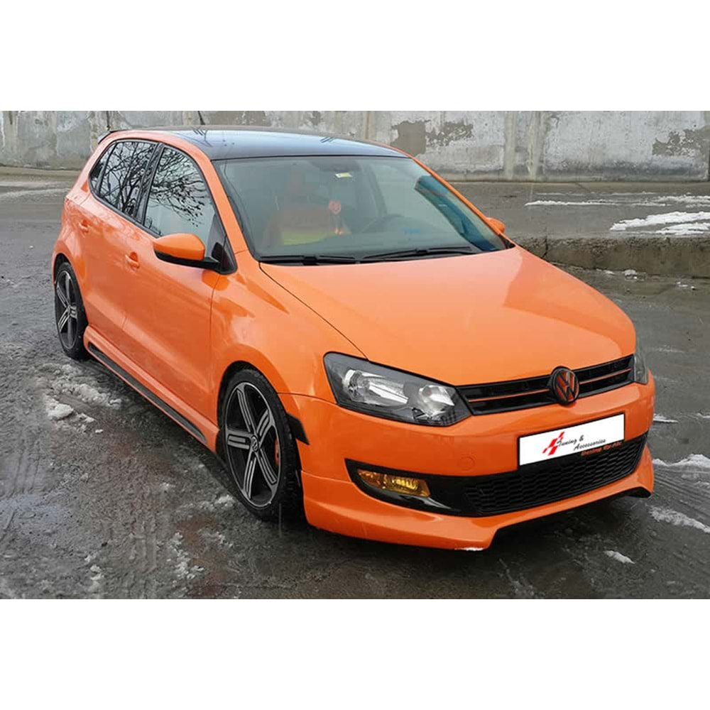 VW Polo Mk5 2009+ - Ön Ek Rieger Stil, İşlemsiz Ham Yüzey Vakum