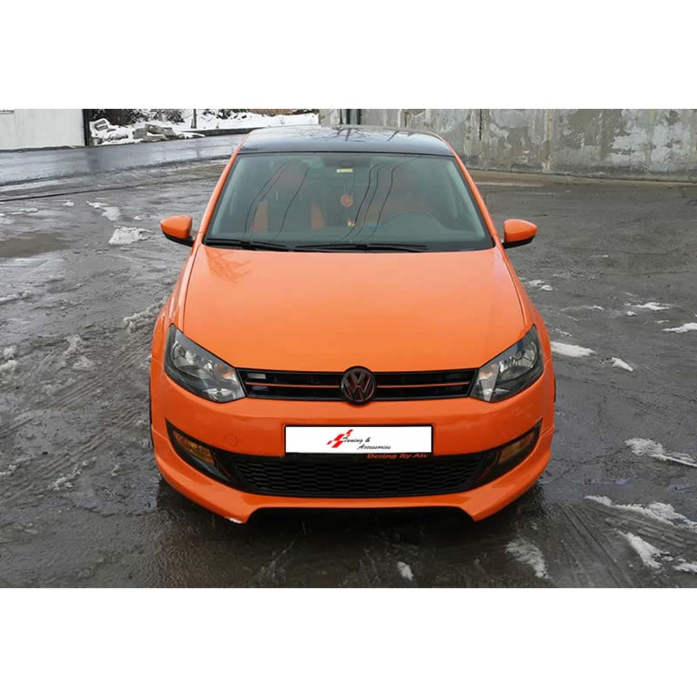 VW Polo Mk5 2009+ - Ön Ek Rieger Stil, İşlemsiz Ham Yüzey Vakum