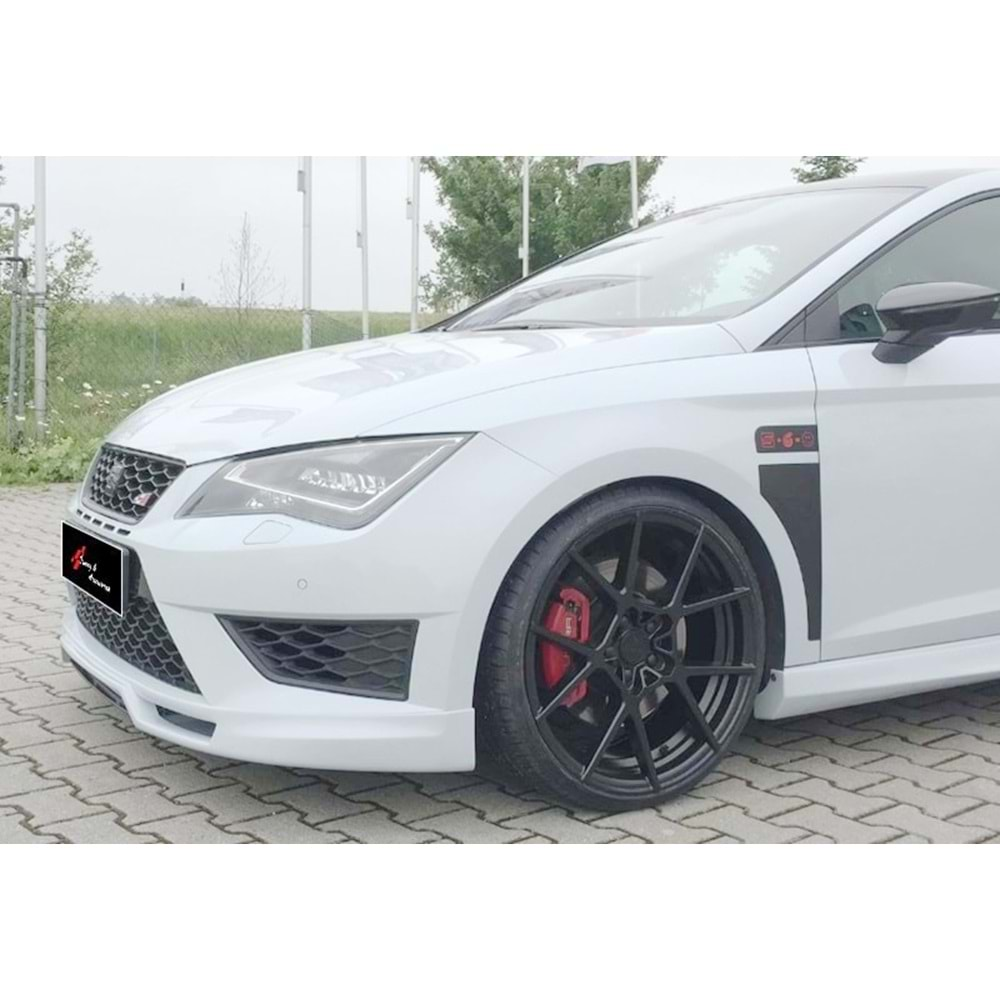 Seat Leon Mk3 FL 2017+ - Ön Ek Rieger Stil, İşlemsiz Ham Yüzey Vakum