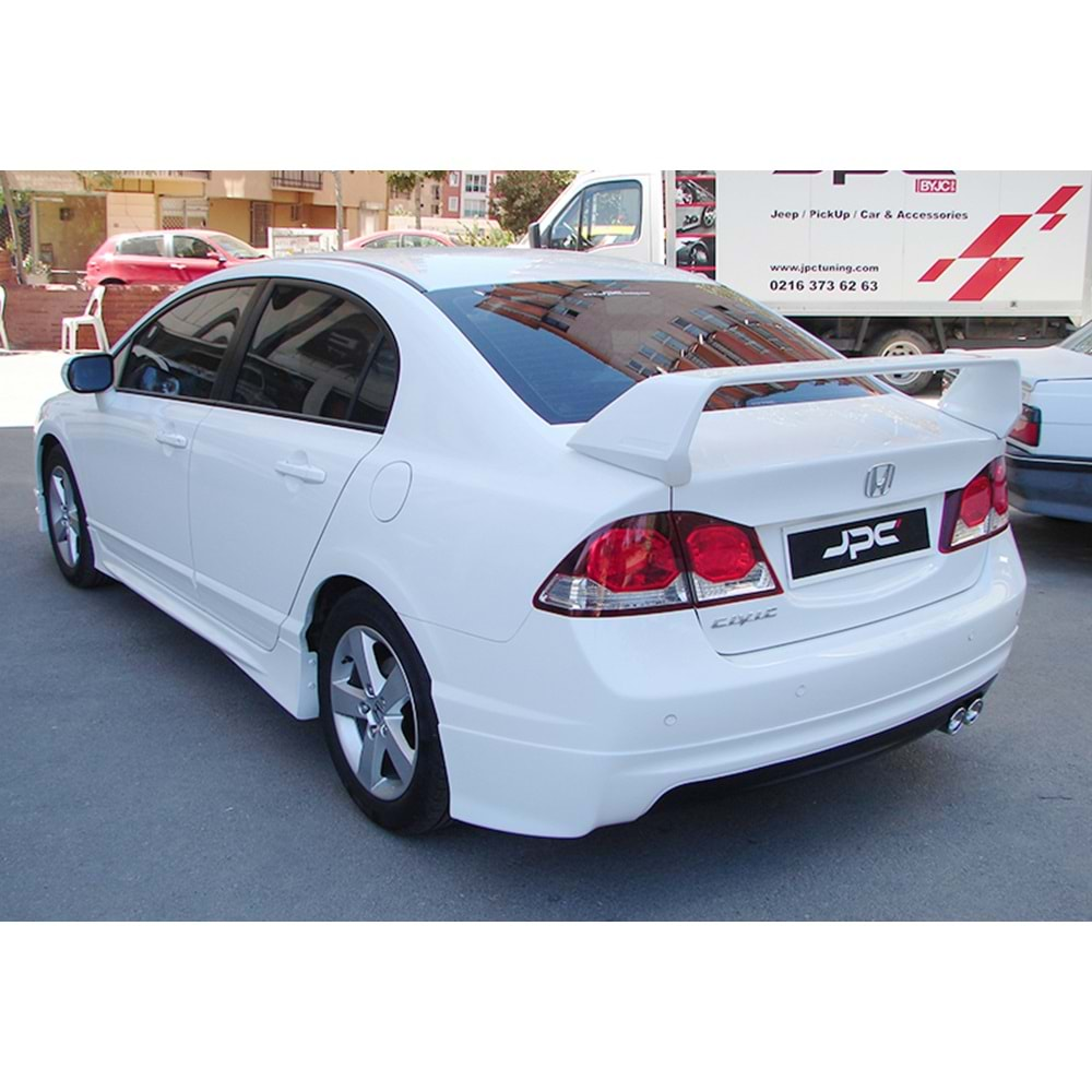 Honda Civic FD6 2006+ - Marşpiyel Mugen Stil, Boyasız Vakum, Set