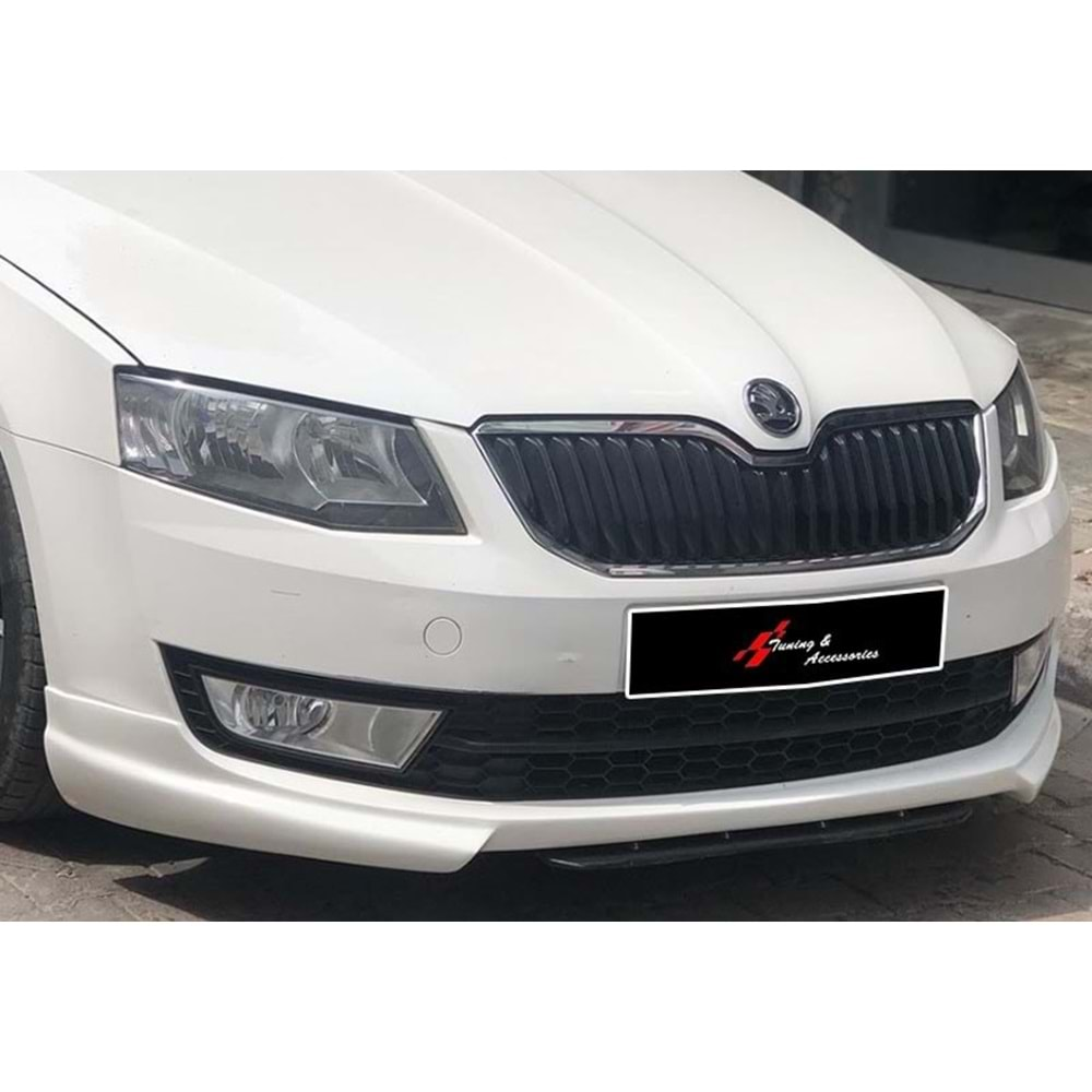 Skoda Octavia Mk3 2013+ - Ön Ek Rieger Stil, İşlemsiz Ham Yüzey Vakum