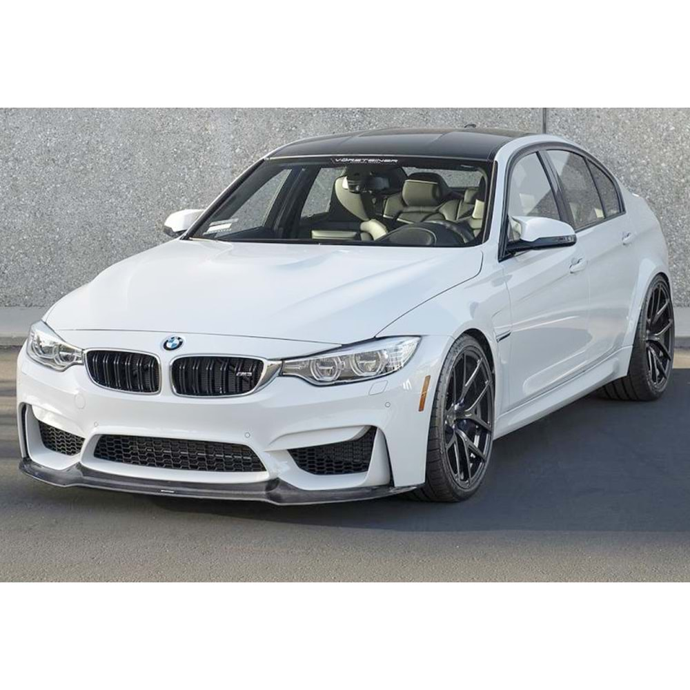 BMW F30 2012+ - Ön Lip Vorstainer Stil TW., Piano Black Ürün Yüzeyi Vakum