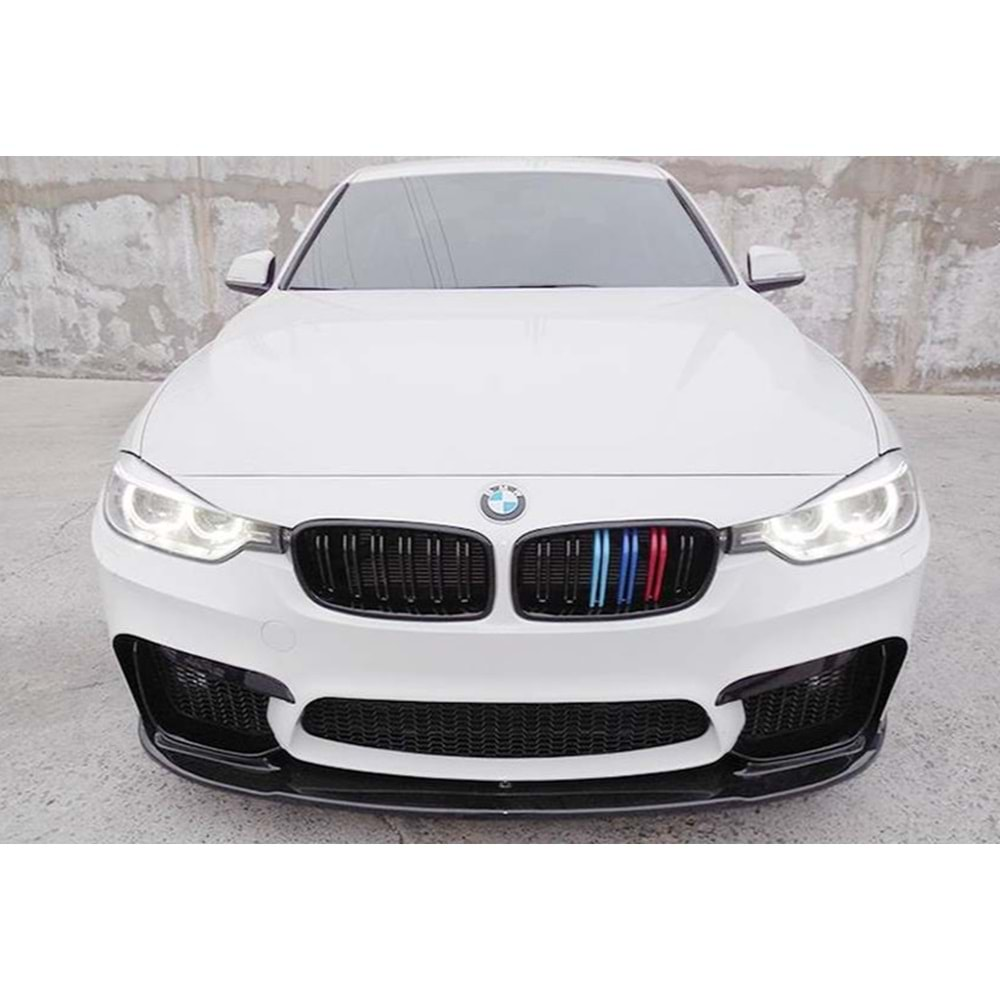 BMW F30 2012+ - Ön Lip M3 Stil, Piano Black Ürün Yüzeyi, Vakum