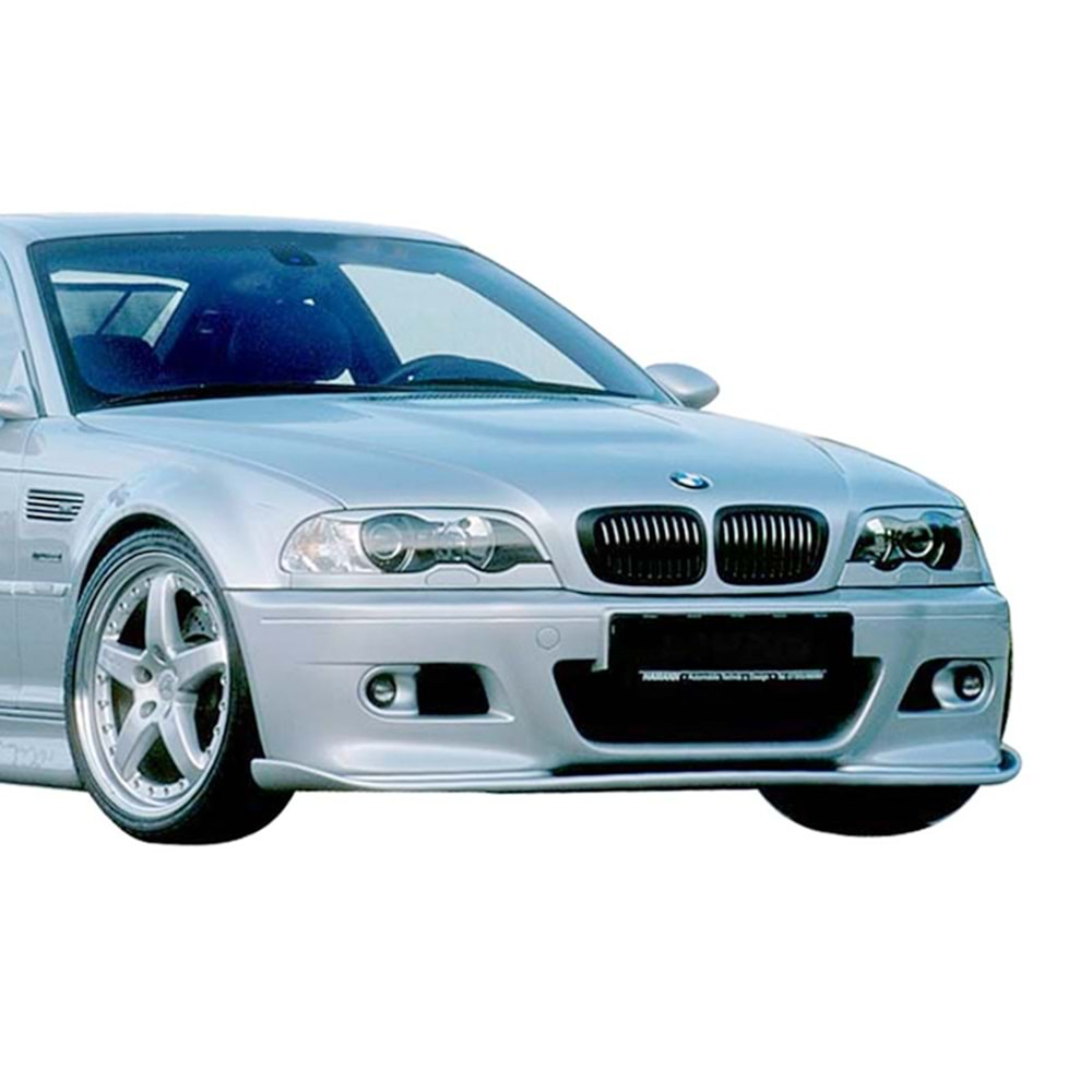 BMW E46 1997+ - Tampon Lipi/Ön Hamann M3 Stil, Piano Black Ürün Yüzeyi, Vakum