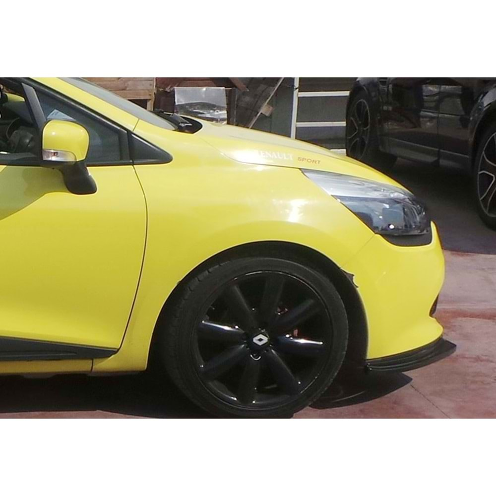 Renault Clio 4 2012+ - Ön Lip Basic 2 mm, Piano Black Vakum